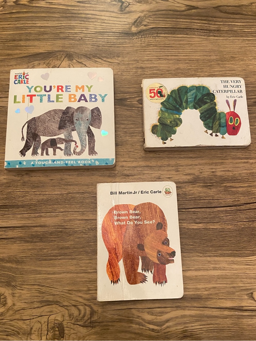 Bundle of 3 Eric Carle Classic Board Books, EUC